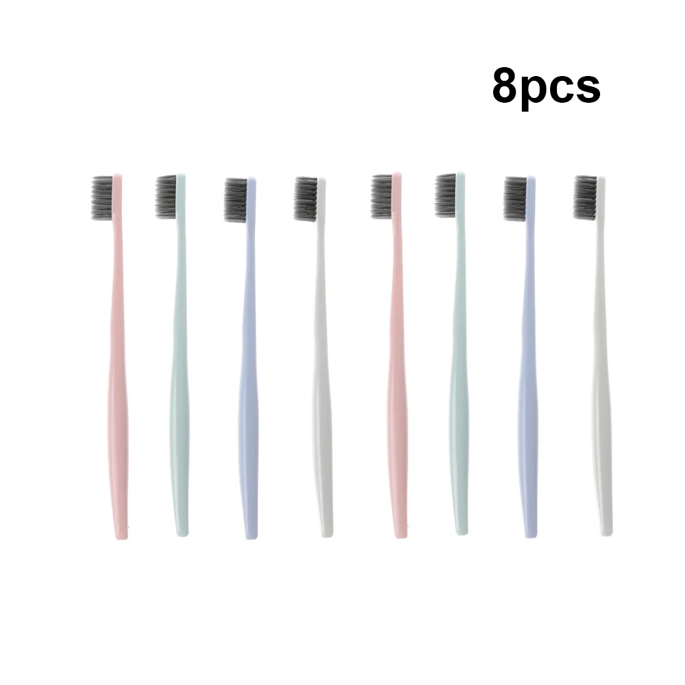 8 шт. зубная щетка ультра мягкие щетинки бамбуковый уголь нано уход за полостью
