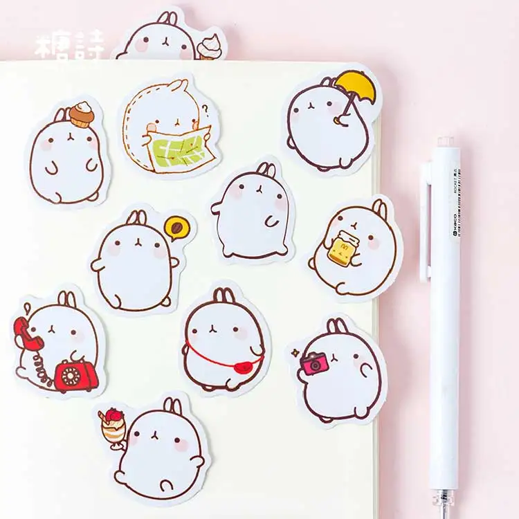45 шт./лот серия Fat Rabbit мини бумажная наклейка украшение DIY Дневник Скрапбукинг