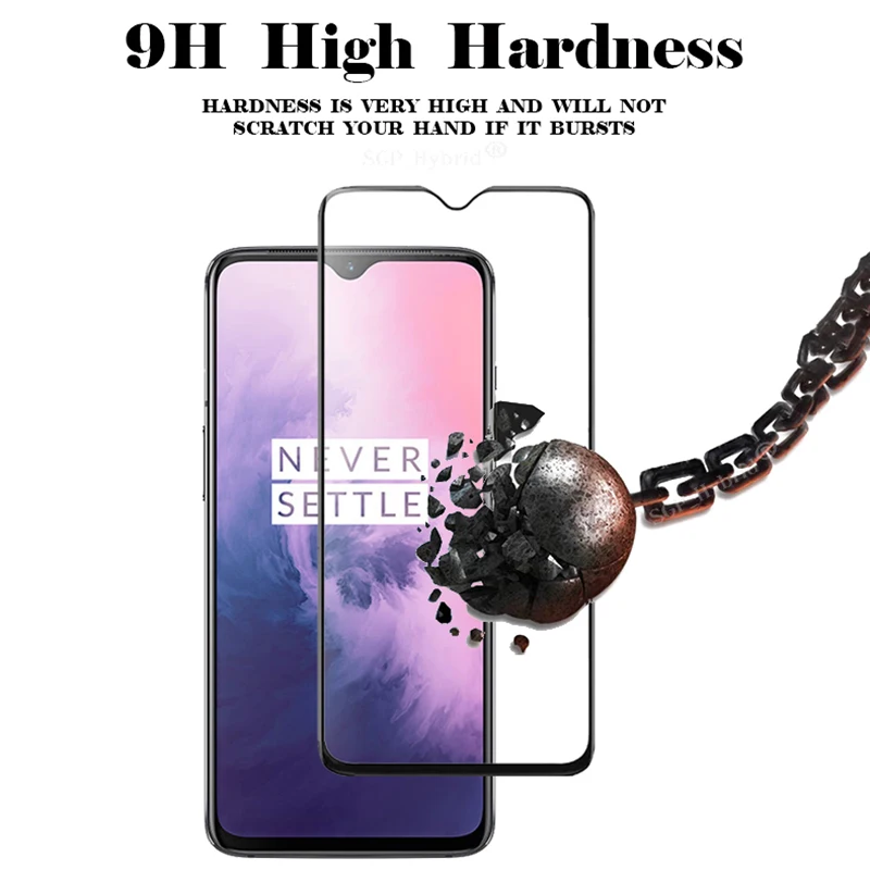 Стекло для OnePlus 7 полное покрытие искусственное стекло защита экрана закаленное 6