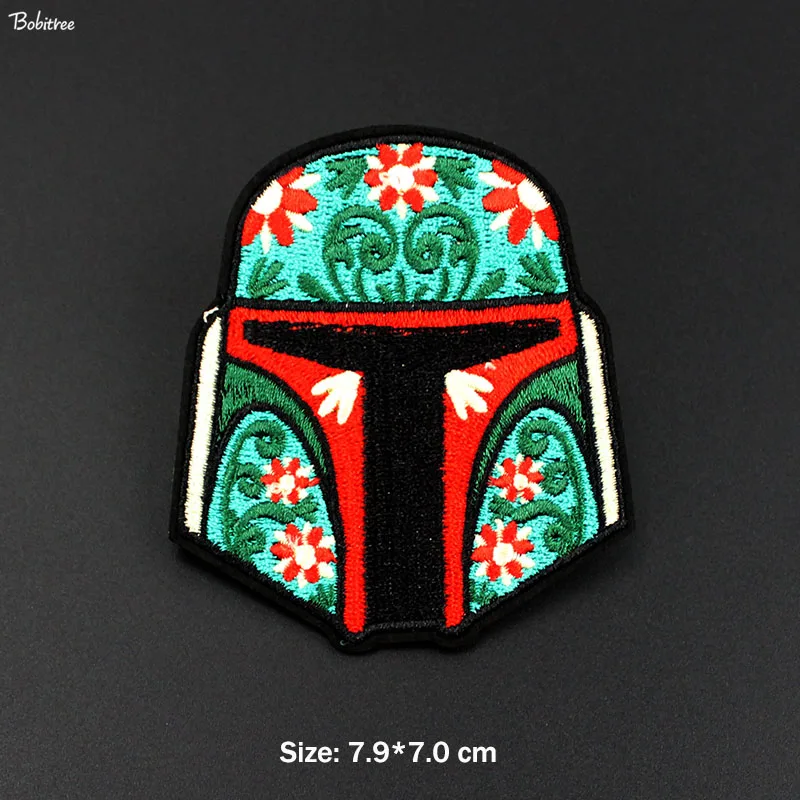 1pcs as photo Космические Звездные войны йода Штурмовик BB8 патчи железные на ткань инопланетянин Вселенная значки вышитые наклейки для аппликаций - Цвет: 1pcs as photo