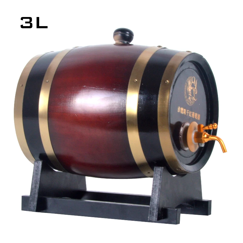 3л дубовая бочка деревянная винные бочки красная сосна бочонок пивоваренный