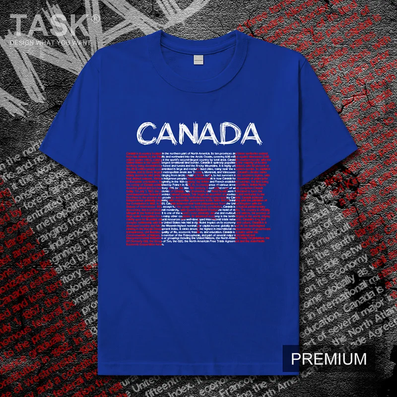 Канадская Canadians CAN Мужская футболка Новые Топы Футболка короткий рукав одежда