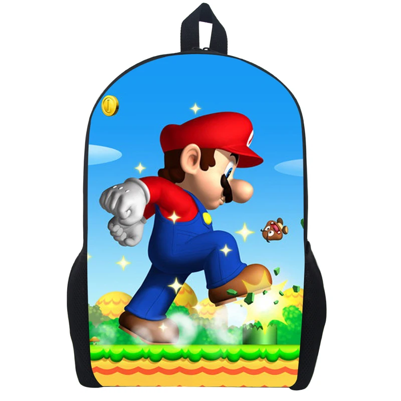 Рюкзак Super Mario 2 с принтом для детей Детские Мультяшные рюкзаки мальчиков и