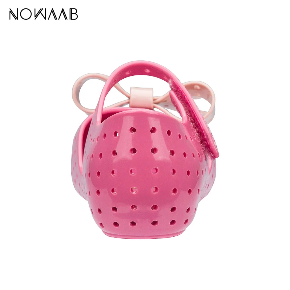 Новинка 2019 Оригинальные сандалии желе Mini Melissa Furadinha XI для девочек детские с бантом