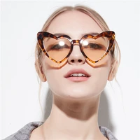 krmding 2018 heart shaped sunglasses female models black transparent lenses sexy retro cat eyes sunglasses ladies pink glasses