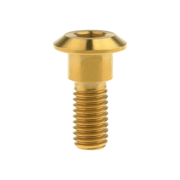 M8x22mm Gold 1 шт. титановый Ti моторный тормозной ротор болт велосипедный винт Bandit M8 x 20 22 33 мм Allen 6AL/4 в титановый сплав - Цвет: M8x22mm Gold