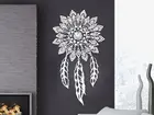 Новый Дизайн Наклейка на стены Мандала виниловая наклейка Ловец снов перо богемный домашний декор искусство винтажная роспись стены татуировки наклейки LA704