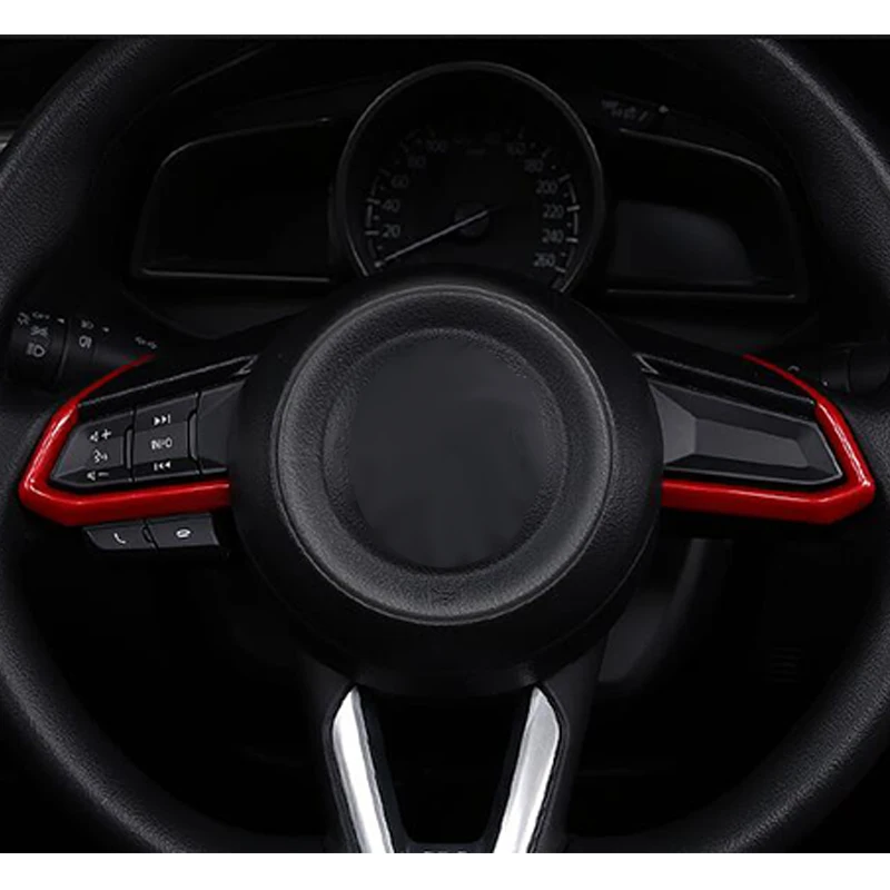 Для Mazda 2 3 6 CX 5 8 9 Axela 2016 2017 2018 рулевого колеса автомобиля Кнопка рамка крышка