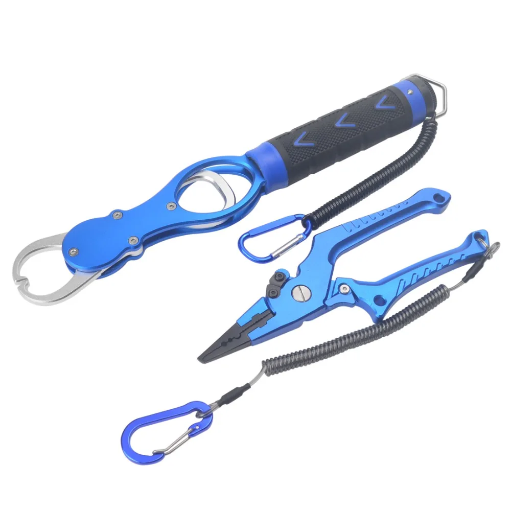 New Aluminum Alloy Fishing Grip Pliers  Multifunctional Aluminum Fishing Tools Pliers and Fish Grip Set