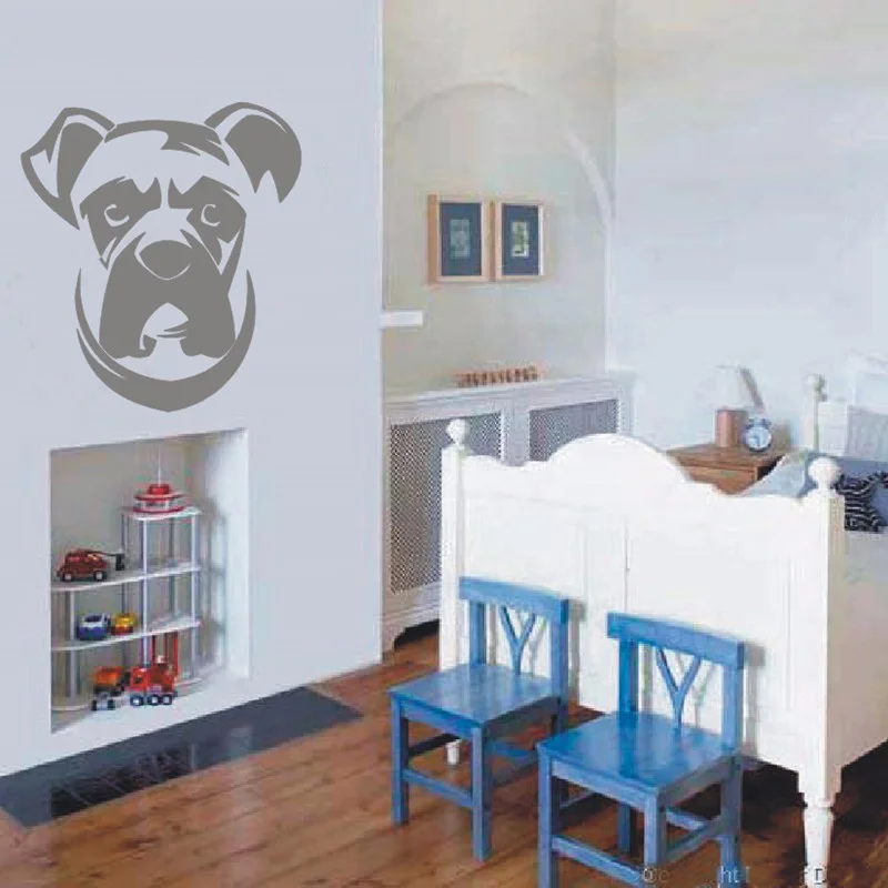 

Boxer Dog Wall Decal Vinyl Sticker - Cute Dogs Wallpaper - Kids Wall Sticker - Household Decorative Wall Art Decor