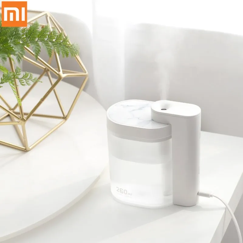 

Настольный увлажнитель Xiaomi Sothing, ультразвуковой бесшумный USB диффузор 260 мл, прозрачный резервуар, два режима увлажнения, настольный диффузо...