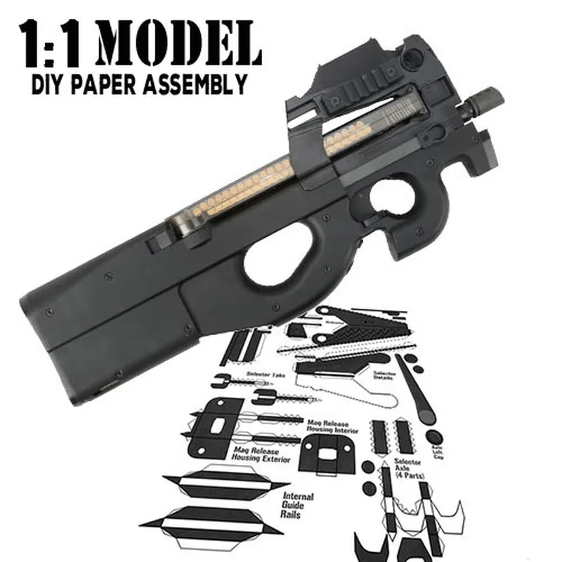 I love FN P90 sub machine gun fully automatic 9mm 45 vinyl sticker decal