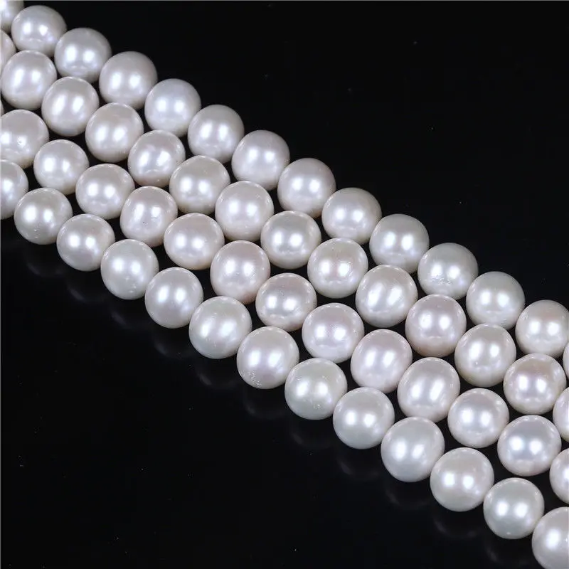 

Wholesale AAA Natural 7-8mm White Potato Near Round Pearl Beads Loose 15''