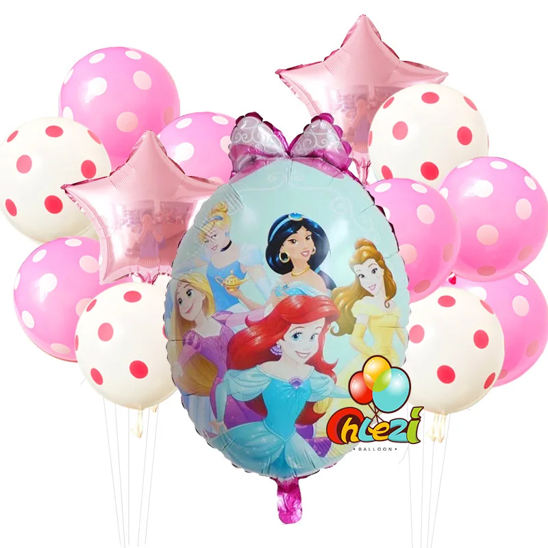 13 шт. принцесса Globos Baby shower Мерида Белоснежка Золушка Жасмин зеркальный шар на день рождения DIY вечерние украшения поставка для мамы и ребенка - Цвет: 4-Magic mirror