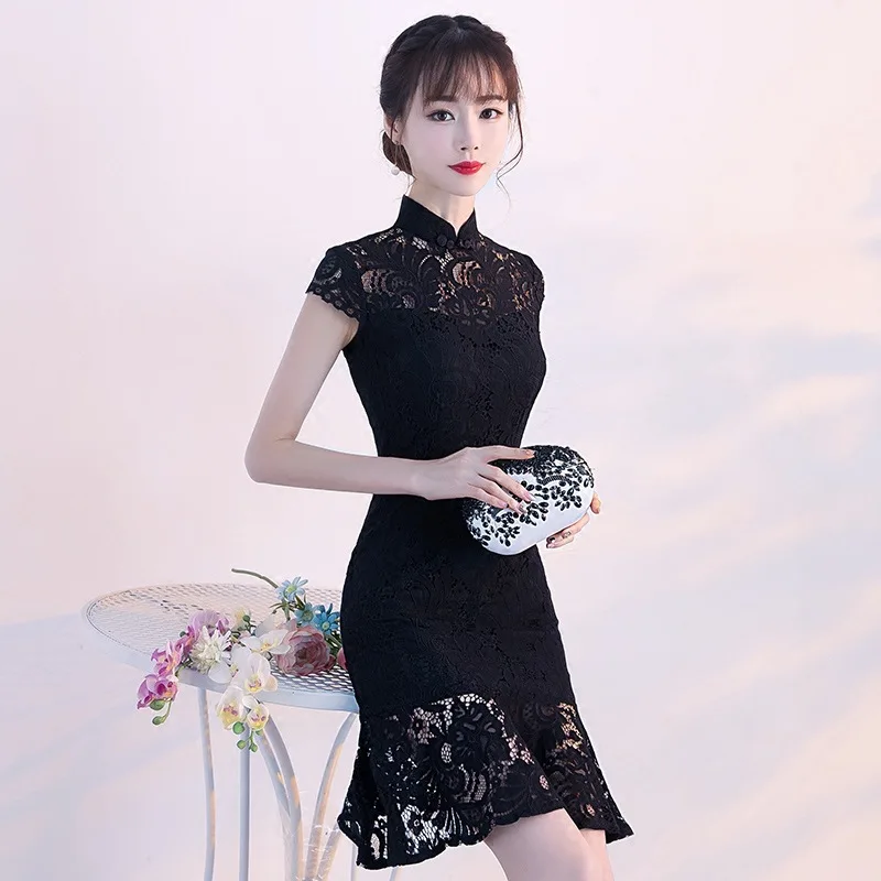 Традиционное китайское платье Qipao женские вечерние платья винтажное Ципао