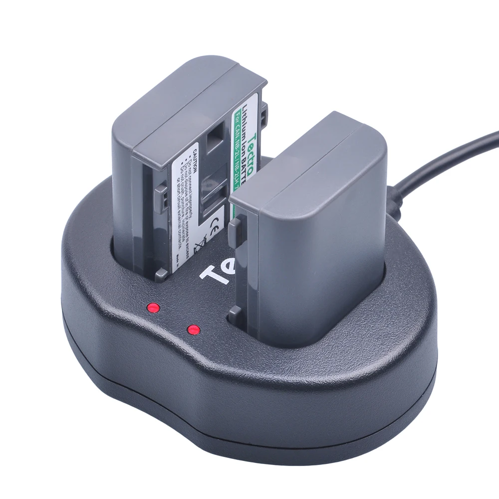 Двойное зарядное устройство Tectra NB 2L 2 порта USB для Canon EOS 400D S80 S70 S50 S60 350D G7 G9 Kiss N X Rebel XT
