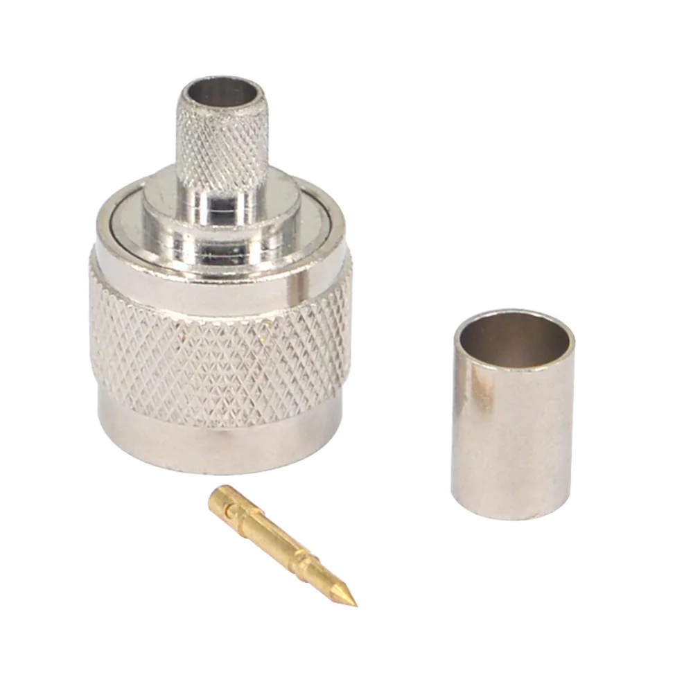 10 штук разъем N-типа мужской для коаксиального кабеля RG5 LMR300 RG212 5D-FB.