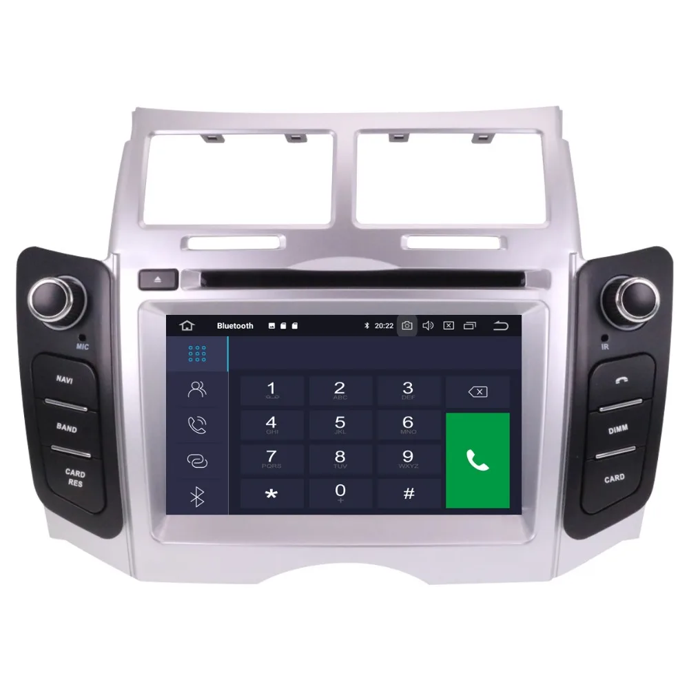 Автомобильный DVD плеер Andriod 10 0 для Toyota Yaris 2005 2011 автомобильное стерео
