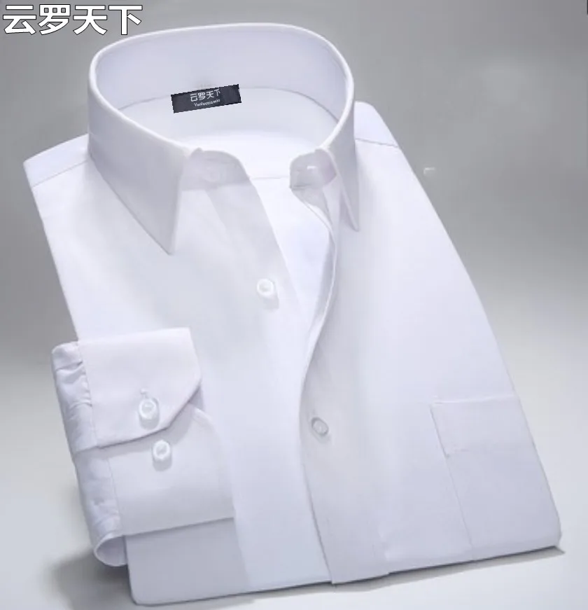 

Free shipping plus size xxxl 4xl 5xl 7xl 8xl 9xl long-sleeve white shirts military men solid color men's tops bust 160 cm shirt