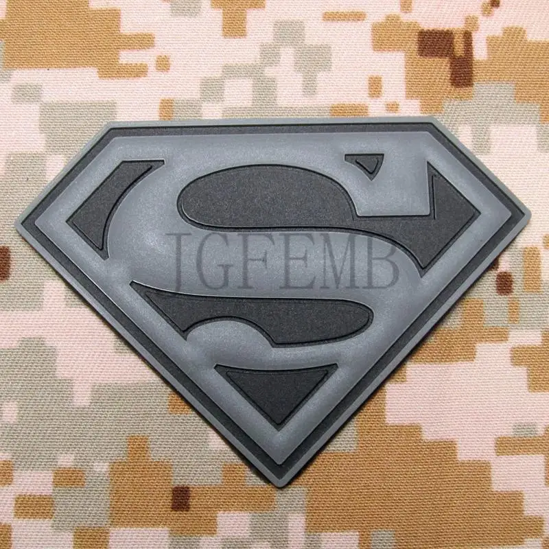 Черный фон серый дизайн Мстители Супермен Супергерой логотип тактический боевой