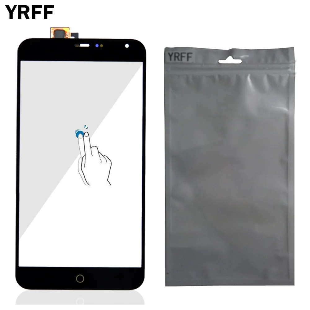 

5.36'' Mobile Phone Touch Panel Front For Meizu MX4 Touch Screen Digitizer Panel Glass Sensor Tools + Protector Film Adhesive