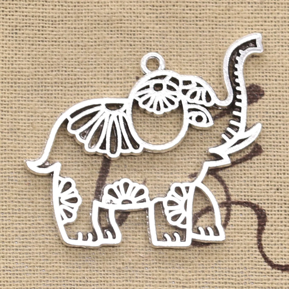 

Подвески с полым покрытием, 41x50 мм, 2 шт., тибетское серебро ручной работы