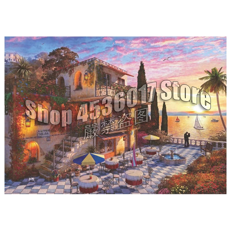 

Diamond Embroidery 5D DIY Diamond Painting Maui Mediterranean Romance landscape Cross Stitch Rhinestone Mosaic Home Decor Crafts