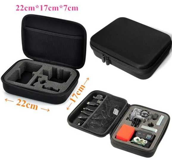 Travel Go pro Case Portable Storage Collection Bag Accessories for Hero 3 4 2 SJ4000 Sport Camera | Электроника