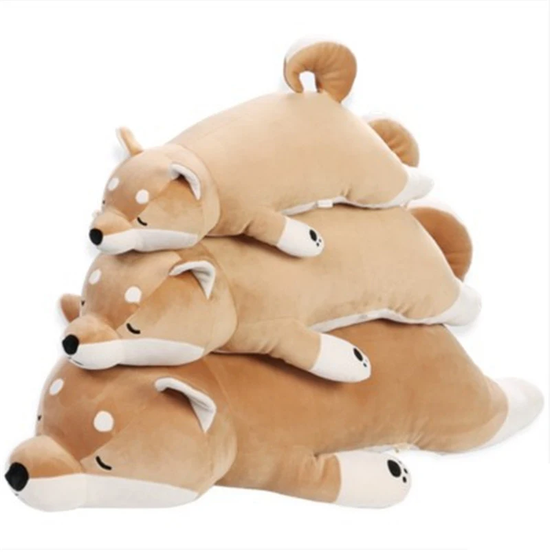 80/100cm Cute Short Legs Shiba Doll Dog Akita Plush Toy Inu Pillow Girl's Gift | Игрушки и хобби