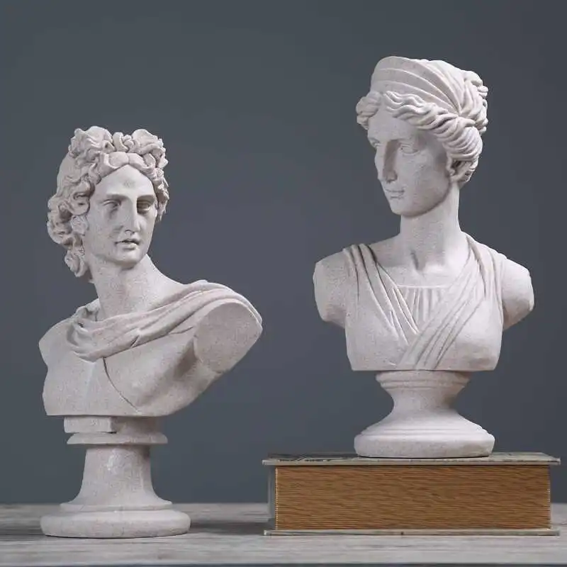 

Retro Venus Apollo Figure Figurine Greek Mythology Statue Resin Art&Craft Home Decoration Accessories For Living Room R1162