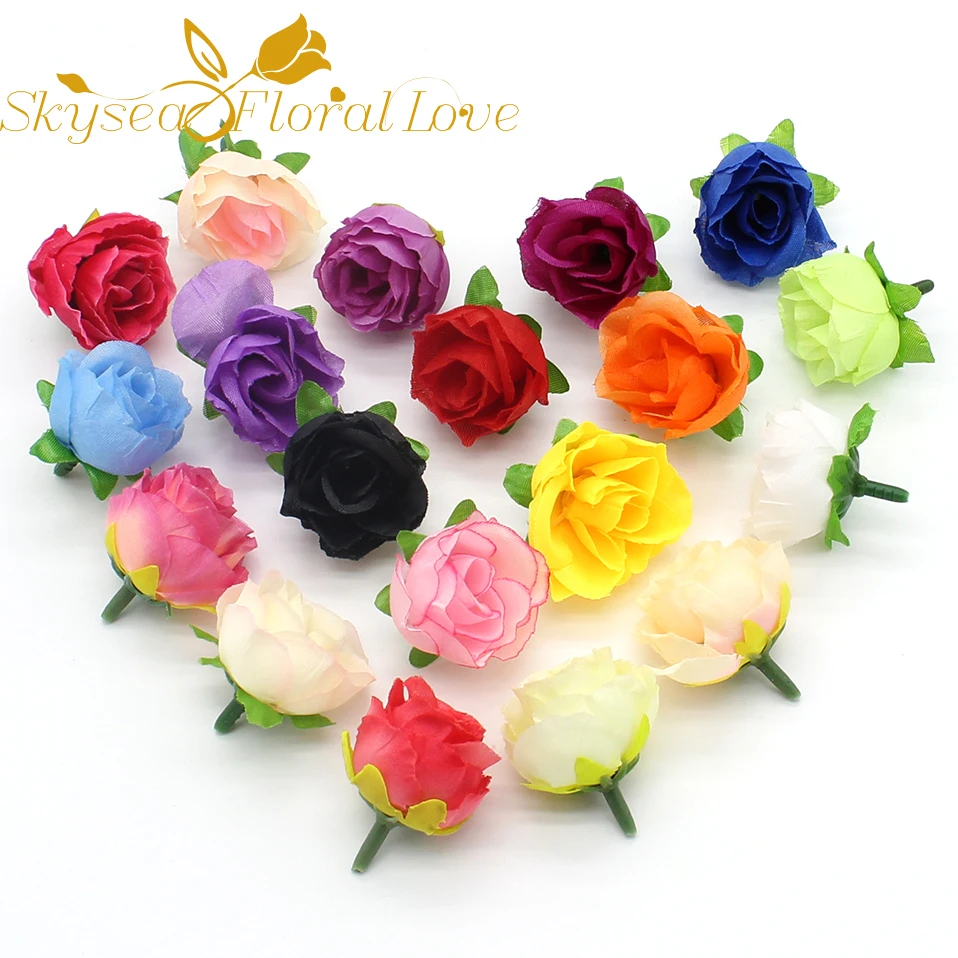 Diy ручной работы корсаж искусственный цветок головы Шелковый бутоньерка