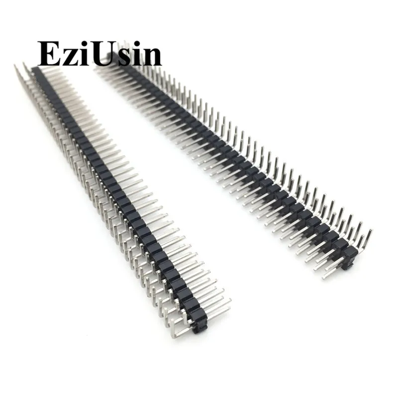 R/A 2 0 мм одиночный двухрядный правый угол наружная плата PCB Pin коннектор Pinheader 1 * 40Pin