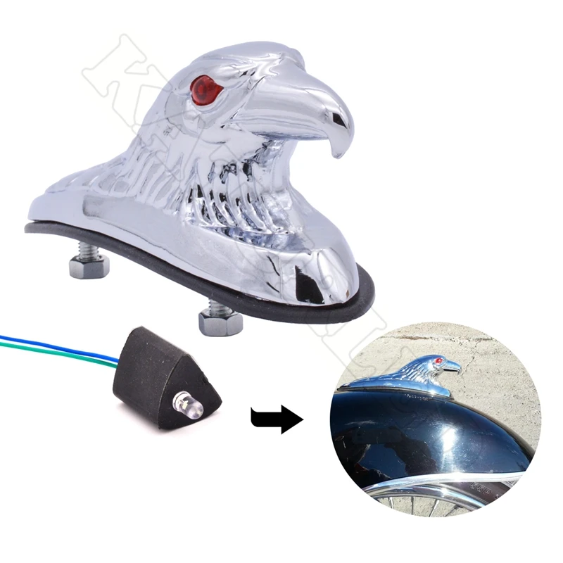 1 шт. хромированная Статуэтка головы Орла для мотоцикла мотовездехода переднего