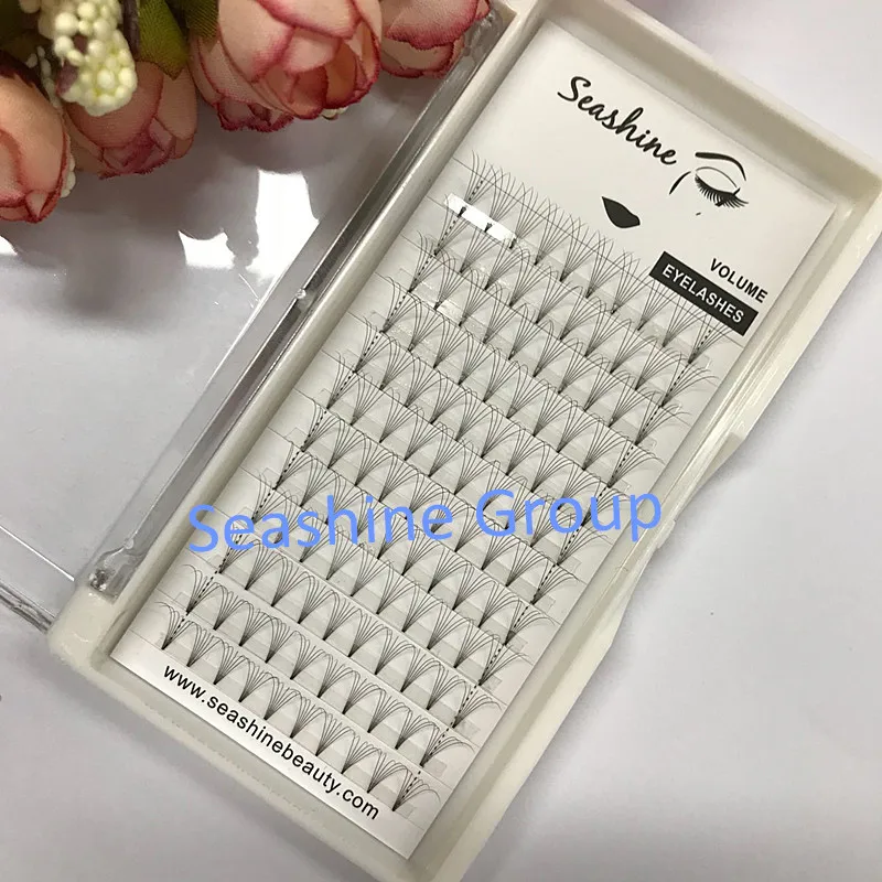 Seashine 6D с коротким стержнем готовые вееры для увеличения объема ресниц C D curl