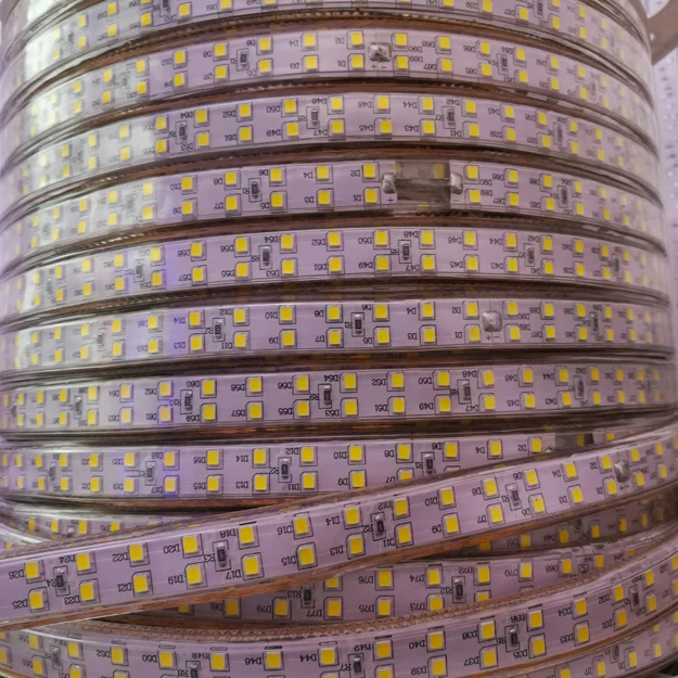 Сверхъяркая Светодиодная лента белый светильник 220 В водонепроницаемая IP66