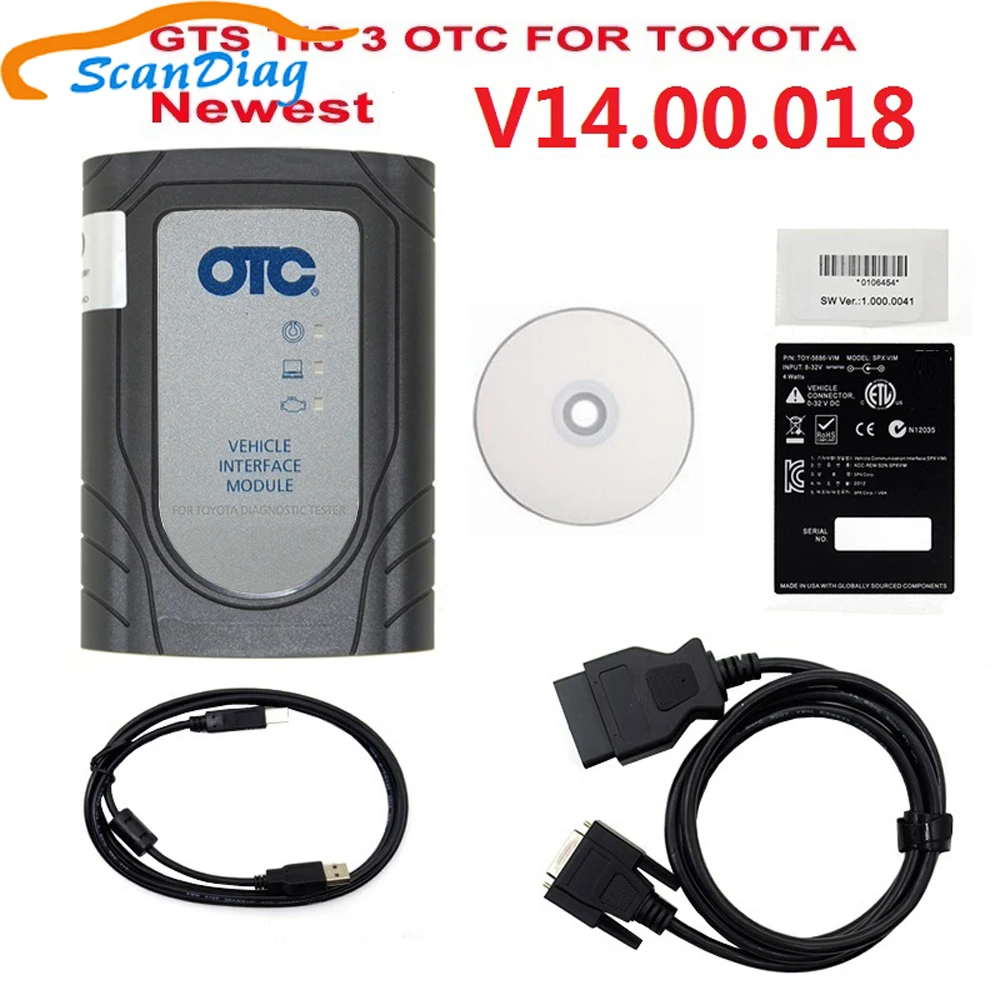 Новейший GTS TIS 3 OTC сканер для Toyoya IT2 новейший V14.00.018 Toyota IT3 автоматический