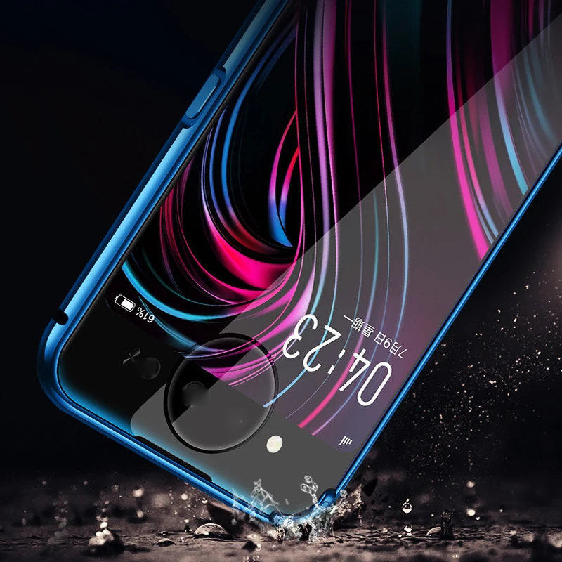 Роскошный Магнитный поглощающий флип-чехол для Huawei Honor 20 металлическая рамка