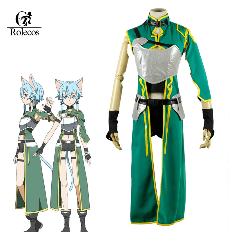 Rolecos костюм аниме для косплея обувь вечеринки в Стиле косплей Sword Art онлайн синона|cosplay costume|cosplay sinonsword art online