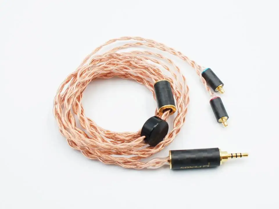 MMCX 2.5mm Balanced Penon огненный флагманский MMCX/2Pin 0,78 мм одиночный Кристальный медный HiFi аудиофильский IEMs кабель - Цвет: MMCX 2.5mm Balanced