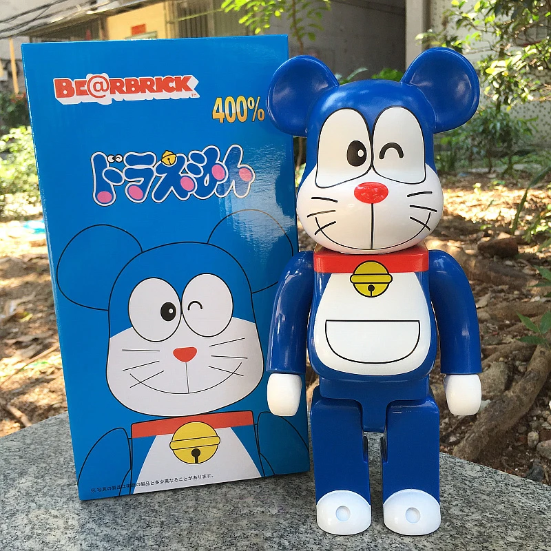 Hot Sell 11inch 400% Bearbrickly Bearsbrick Doraemon Model PVC Action Figure Collectible Toy fashion toy Gifts IN STOCK | Игрушки и