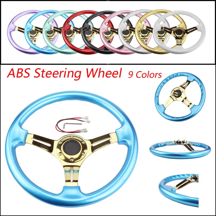 Золотой Новый руль 350 мм 14 дюймов ABS|abs steering wheel|abs steeringsteering wheels abs |