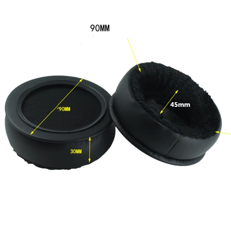 flannel 90 мм овчины Замена пены амбушюры подушки для sony MDR-V700 Z700 для Sennheiser HD424 HD205 HD440 наушники - Цвет: flannel