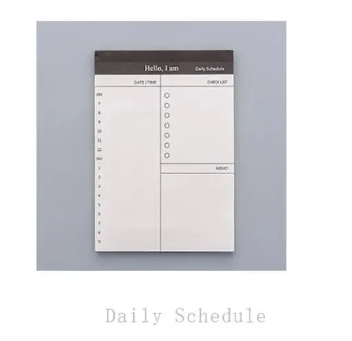 Мини-memo pad Стикеры для планов Бизнес тетрадь милые разместить его бумажные наклейки Скрапбукинг escolar канцелярские принадлежности - Цвет: Daily