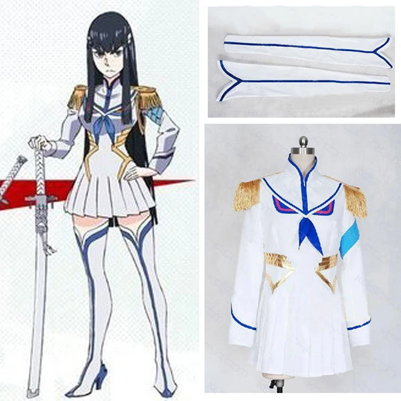 Аниме Kill LA Сацуки Kyuuin Косплей форма костюм полный набор Для женщин костюмы на