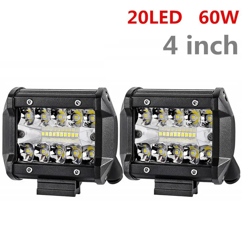 20/40LED 60/120W полосы светильник Точечный s изменение крыши рабочий для внедорожных