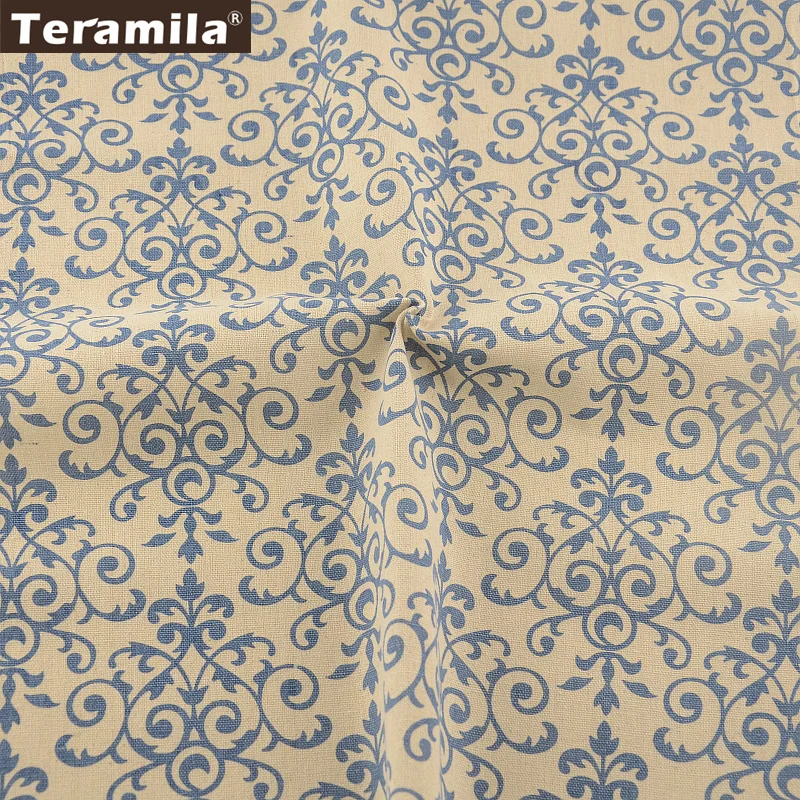 Лен Ткань Вышивание Материал скатерть Подушка сумка Шторы teramila Текстиль для дома