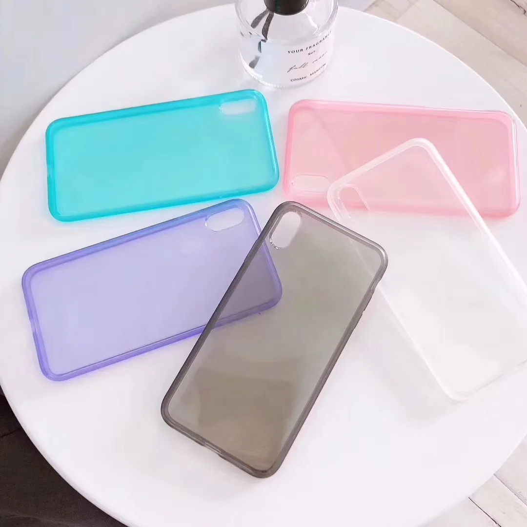 Модный Цветной прозрачный противоударный чехол для телефона iPhone X XS XR Max 8 7 6 6S Plus