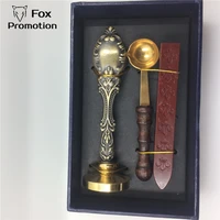 customized wax seal gift box copper stamp brass spoon league diy gift ancient seal stamp setvintage and high quality