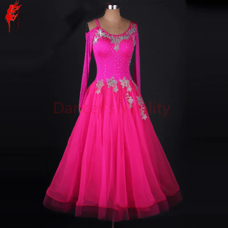 Женская одежда для бальных танцев платье с длинными рукавами Одежда XS-6XL |