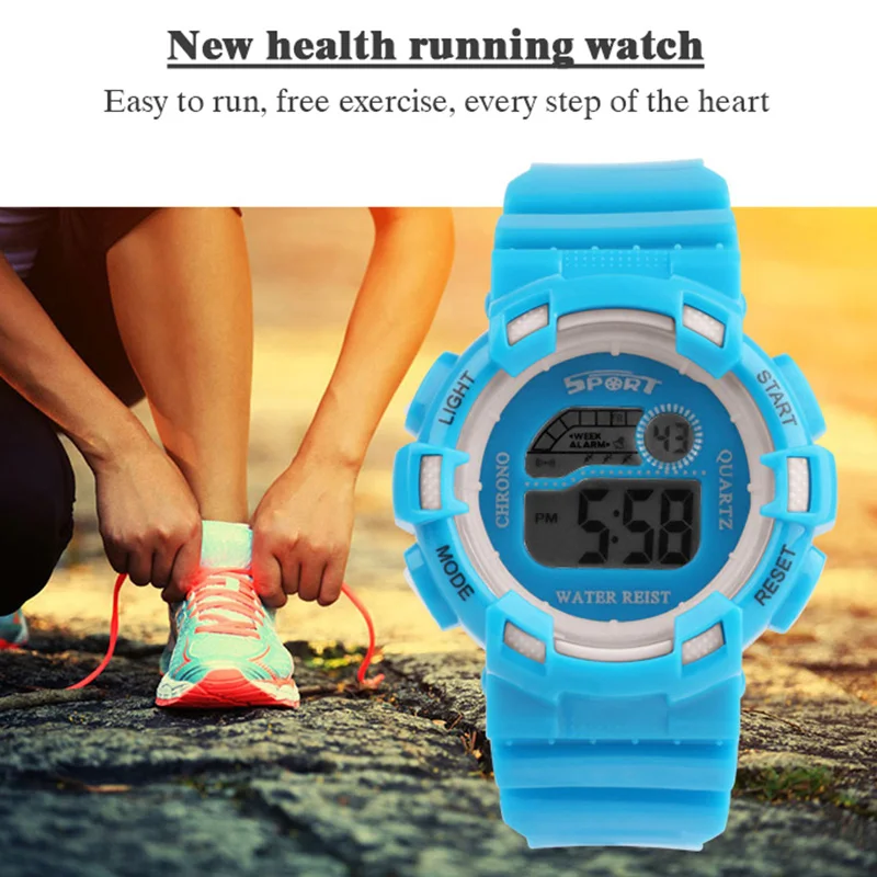 Multifunctional electronic watch leisure outdoor children's waterproof chronograph LED luminous bracelet | Электроника